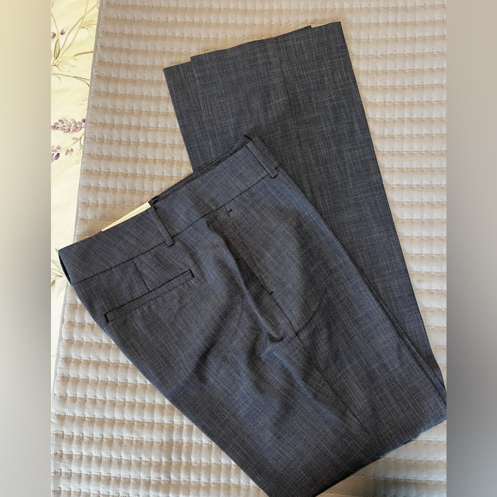 Ann Taylor Factory Signature Blue Patterned Trousers